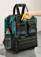 Sac à dos pour outils de grande capacité, robuste, imperméable, organiseur d'outils pour la maison, sacs à outils techniques de luxe, sac à outils électriques