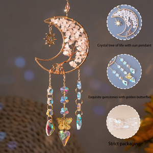 Les carillons éoliens faits à la main en cristal naturel de décoration de la maison directe d'usine peuvent être personnalisés - Product Image 4