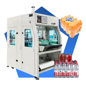 OCEAN Small Hot Plastic Automatic Jar Pvc Heat Shrink Wrapping Machine Pack Machine for Can