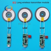 Module de chargeur sans fil rapide SUNTOP IGBT 5/10/15W, transmetteur universel Micro Type-C pour téléphone portable, carte de circuit imprimé PCBA, bobine DIY