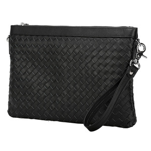 Pochette da lavoro in vera <span class=keywords><strong>pelle</strong></span> all'ingrosso di Design di moda pochette da uomo in vera <span class=keywords><strong>pelle</strong></span> <span class=keywords><strong>nera</strong></span> da polso - Product Image 3