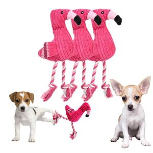 Toptan kuzu & Flamingo gıcırtılı peluş köpek oyuncaklar mısır kadife çiğnemek oyuncaklar, noel hediyeler için dayanıklı yumuşak doldurulmuş hayvanlar - Product Image 1