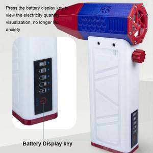 Ventilador de Mano con Motor sin Escobillas de 140000 RPM, Ventilador de Conducto Turbo Jet, Soplador de Aire Portátil de 52 M/S, Carga Tipo-C con Pantalla de Energía - Product Image 3