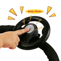 Accessoires pour poussette : Volant de direction en plastique pour bébé, simulateur de conduite de voiture, jouet pour poussette