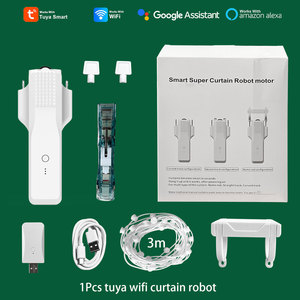 Moteur de rideau intelligent WiFi LifeLibero Tuya, pilote automatique 14W, <span class=keywords><strong>batterie</strong></span> rechargeable 3200mAh, contrôleur par application, compatible Alexa - Product Image 2