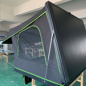 HOTO Hardshell tente de <span class=keywords><strong>toit</strong></span> pliante voiture RTT Glamping camping boîte en aluminium tente de <span class=keywords><strong>toit</strong></span> pour 4x4 tout-terrain - Product Image 2