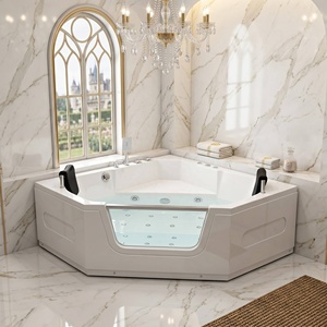 Baignoire Spa 2 Personnes en Acrylique Blanc COMO <span class=keywords><strong>avec</strong></span> Jets Hydromassants, Drain et Robinet Inclus pour Utilisation Intérieure ou Hôtels - Product Image 6