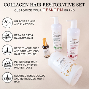 Ensemble de soins capillaires biologiques sans sulfate à marque privée : <span class=keywords><strong>Shampoing</strong></span> et après-<span class=keywords><strong>shampoing</strong></span> à la kératine, <span class=keywords><strong>Shampoing</strong></span> réparateur à la kératine - Product Image 4