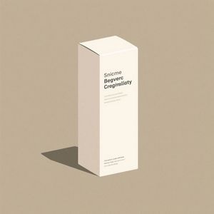 <b>Foldable</b> Self Erecting Art Paper Cosmetic <b>Box</b> with Window Laser Cutting Gold Foil Printing Custom Your Size - Product Image 1