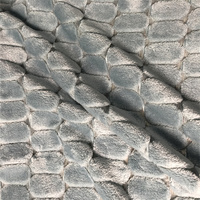 Tissu en flanelle gaufrée double face en velours doux 100 % polyester, idéal pour les couvertures et les textiles de maison – Meilleures ventes