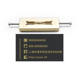 Brass <b>Letter</b> Stamp Die Custom Logo Gift Stamping 26 Characters with T-Slot Holder Vellum - Product Image 6