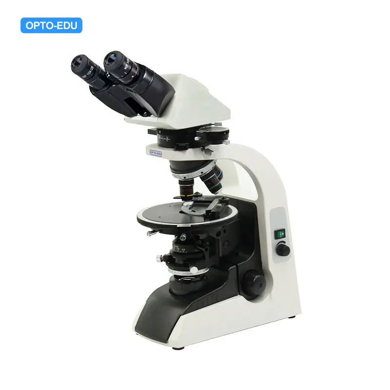 OPTO-EDU A15.0701-TB द्विनेत्री पिछड़े चौगुनी Nosepiece Polarizing प्रकाश सूक्ष्मदर्शी