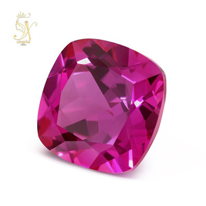 Wholesale Lab Grown Cushion Cut <strong>Ruby</strong> <strong>Stone</strong> 4*4MM to 15*15MM for Fine Jewelry Making Loose Gem <strong>Stone</strong> Rose Red <strong>Ruby</strong> - Product Image 4