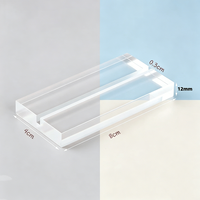Supports de Présentation en Acrylique Transparent Premium pour Panneaux d'Identification de Bureau et Menus – Supports de Cartes de Visite et Porte-Menus en Acrylique – Plusieurs Tailles Disponibles