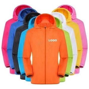 Hot Sale Custom Logo Sun Protection <b>Jacket</b>, 100% Polyester Waterproof Windbreaker for Outdoor Activities - Product Image 4