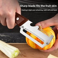 Handmatige 304 roestvrijstalen veilige uien snijder, multifunctionele rasp, flesopener, keuken gadget