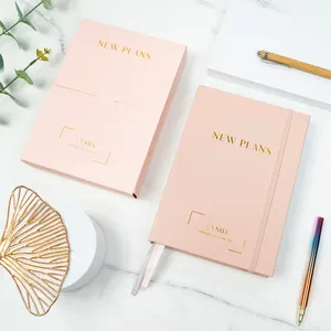 2024 Custom Printing Leather Daily Agenda Affirmation Wellness Prayer Self Care Journal Diary Goal Planner Sublimation Book