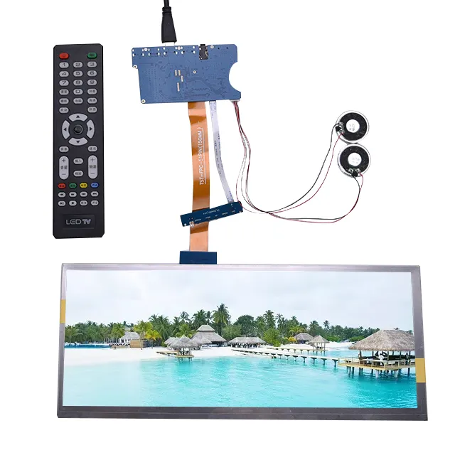 12.3 inch Bar LCD Display Kit 1920*720 IPS High Brightness 50 pins with HD Driver Board Usb Capacitive Touch Screen HSD123KPW1