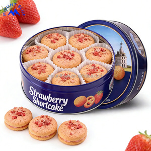 Professionelle Kekse, Heiße Snacks, Knusprige Gebäckstücke, Galleta, Kleine Butterkekse, Anpassbare Köstliche Erdbeer-Geschmackskekse - Product Image 3