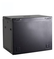 Armoire serveur murale IEC297-2 en acier laminé à froid SPCC, taille personnalisée, rack réseau, protection IP20, charge statique 100 kg, LE/OEM