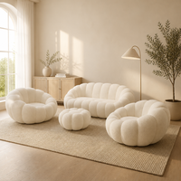 Matériau en velours côtelé compressé pour canapé, gain de place, assise confortable, montage facile, vente en gros