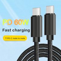 Câble USB C Likai PD 60W 3A Type C Transfert de données à charge rapide jusqu'à 480Mbps Câble tressé en nylon