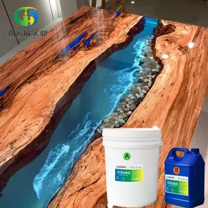 Liquid Transparent Clear Crystal Non Toxic Countertop Price Of Epoxy Resin Crystal Clear For River Table