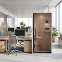 Cabine de bureau insonorisée professionnelle, salle de réunion acoustique portable au design contemporain, prix d'usine
