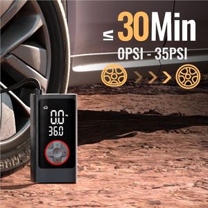 Portable Electric Car Air <b>Pump</b> 12V LCD Display 25L Min Tire Inflator For Off Road Vehicle Bicycle - Product Image 1