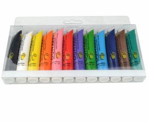 12 couleurs 12ML Tube peinture acrylique ensemble couleur <span class=keywords><strong>ongles</strong></span> verre Art peinture peinture pour tissu <span class=keywords><strong>dessin</strong></span> outils - Product Image 4