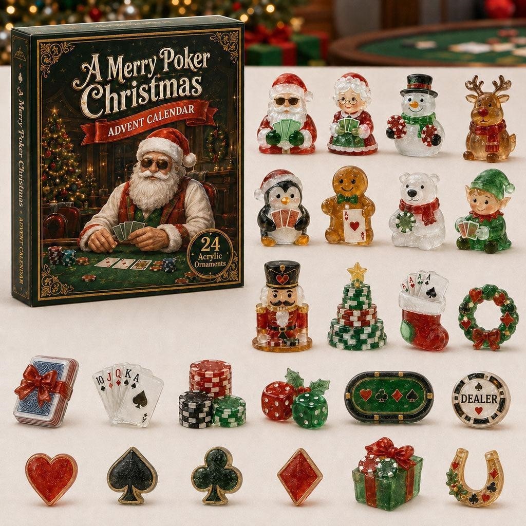 Boîte surprise poker Père Noël 2026
