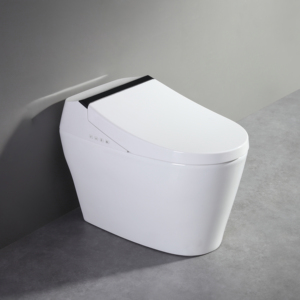 <span class=keywords><strong>Toilette</strong></span> intelligente <span class=keywords><strong>de</strong></span> luxe monobloc avec bouclier anti-éclaboussures en mousse, siège chauffant, té<span class=keywords><strong>l</strong></span>écommande incluse, à poser au sol pour salle <span class=keywords><strong>de</strong></span> bain - Product Image 2