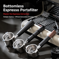 Poignée de rechange pour porte-filtre sans fond en acier inoxydable pour machine à expresso, outils de barista, accessoires commerciaux pour café 54mm 58mm
