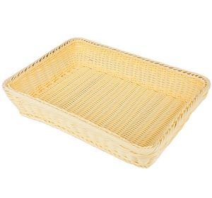 Cesta De Exibição De Supermercado Cheap Mão Tecido Cozinha Armazenamento Container Store Frutas e Vegetais Rattan Display Basket - Product Image 4