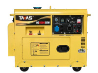 Générateur de soudage diesel portable à cadre ouvert refroidi par air TAVAS DG8000EW 6KW 9A 110-240V, haute efficacité, démarrage automatique 50/60Hz pour