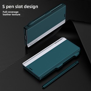 Funda de Cuero PU Magnética con Soporte y Ranura para <span class=keywords><strong>S</strong></span> <span class=keywords><strong>Pen</strong></span> para Samsung <span class=keywords><strong>Z</strong></span> Fold 8/7/6, Venta al Por Mayor - Product Image 5