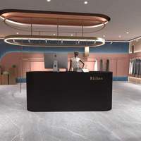 Bureau de réception de salle de sport personnalisable avec rangement Dimensions