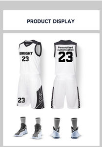 Bestickbare Blanko-Sublimations-Mesh-Trikots, Individuelles Design, Reversible Team-Basketball-Trikots, Maßgeschneidertes Uniform-Set - Product Image 6