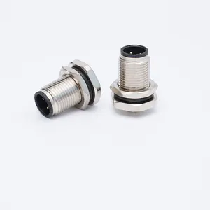 M12 Aviation Plug And Socket Manufacturer Direct Sales Flange Seat 4-core 5-core 8-core Male And Female Matching Docking