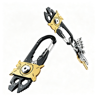 Couteau à roue créatif, outil multifonctionnel combiné 20-en-1, clé à molette en acier inoxydable, tournevis, gadget portable EDC pour l'extérieur