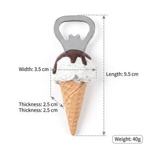 Creative Decorative Egg tart Ice Cream Fridge Magnets, Magnetic Resin Fridge Magnets, Custom Fridge Magnets, Bottle Opener - Product Image 5