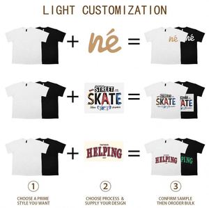 Camiseta de Algodón 100% Personalizada al por Mayor con el Logotipo de su Marca, Camiseta Lisa para Hombre, Camisetas Casuales para Hombre - Product Image 4