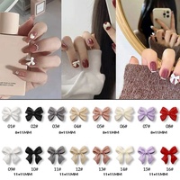 Paso Sico 16 couleurs mates haute qualité résine fée papillon arc 3D ongles bijoux filles breloques accessoires pour ongles