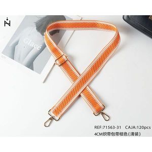 Cinghia in tessuto da 4 cm arancione per borsa a tracolla - Product Image 3