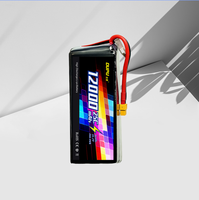 Baterai Drone FPV DUPU 6S Lipo 10000/12000mAh 100C LiHV 14.8V 22.2V 44.4V untuk 7-8 inci 400-450mm X8 10 inci FPV S800S1000