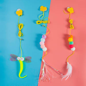 Hängendes Automatisches Interaktives Katzenspielzeug Lustige Maus Katzenstab mit Glocke Spielzeug für Kätzchen Spielzeugstab Katzenzubehör - Product Image 4