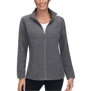 OEM <strong>Lightweight</strong> <strong>Coat</strong> Sports Tops Athletic Warm <strong>Coats</strong> for <strong>Women</strong> Spring Autumn Casual Turtleneck <strong>Women's</strong> Fleece Jackets - Product Image 2