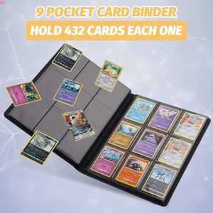 Q Y Ready to Ship Premium PP Matte Yugioh Trading Card Binder 9-<b>Pocket</b> 360 Capacity Black PVC Cover <b>Plastic</b> Material - Product Image 4
