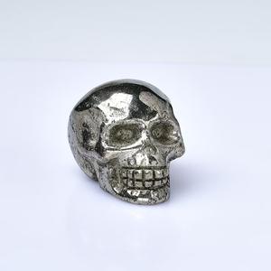 थोक प्राकृतिक क्रिस्टल कच्चे पत्थर की नक्काशीदार पॉलिशिंग स्कल्स शुभंकर होलालीन घर सजावट गहने उपहार - Product Image 5