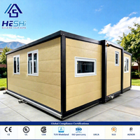 Maison préfabriquée extensible en conteneur solaire de 20 pieds ou 40 pieds, 1, 2, 3, 4 ou 5 chambres, cuisine de luxe, mini-maison